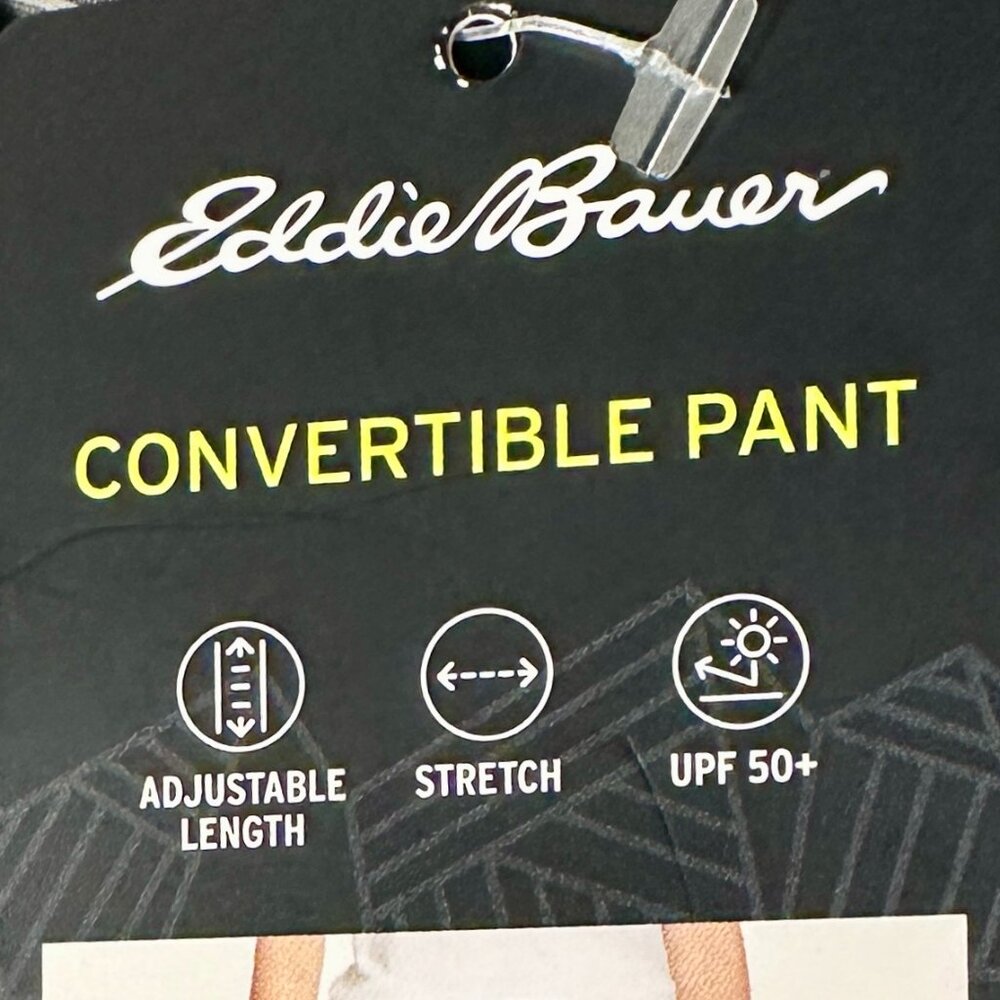 Eddie Bauer Women's Convertible Pant Size 16 Gray Adjustable Length UPF 50+ NEW - Picture 9 of 15